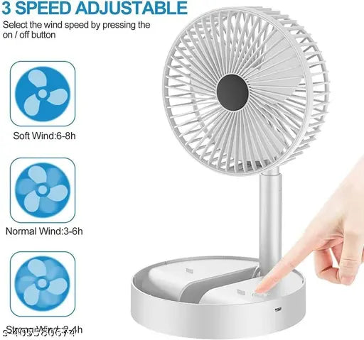 USB Rechargeable Desk Fan Portable